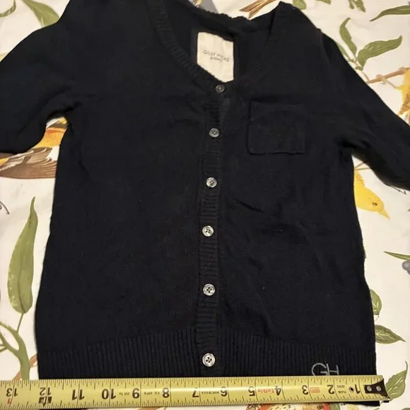 Gilly Hicks navy blue summer sweater cardigan size XS - preloved - Picture 1 of 7